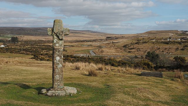 SX 55328 64716 Cadover Stone Cross, Dartmoor