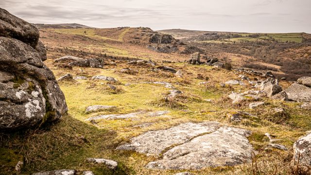 Taken from Smallacombe Rocks Holwell Tor and Quarry from Smallacombe Rocks, Dartmoor